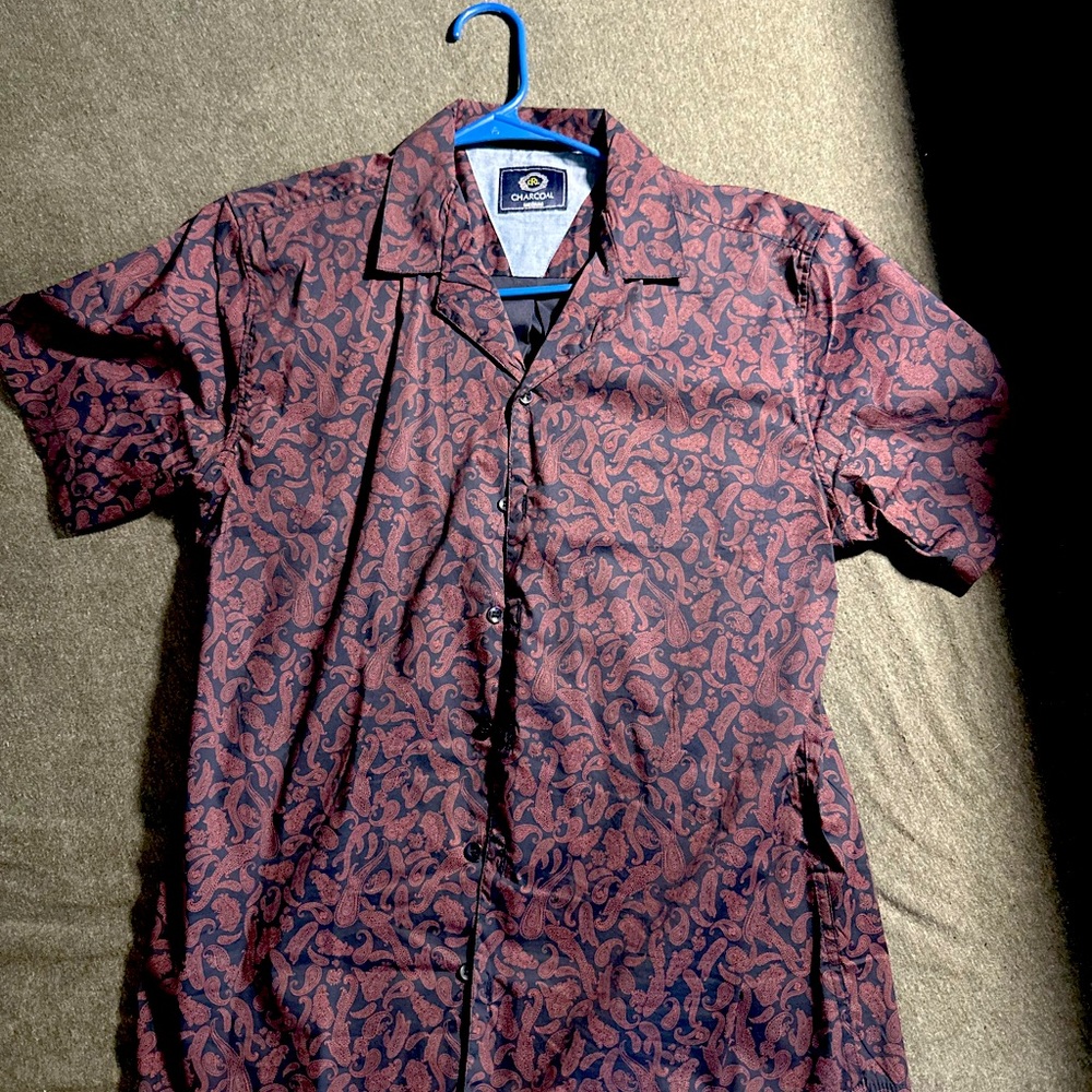 Charcoal button down shirt